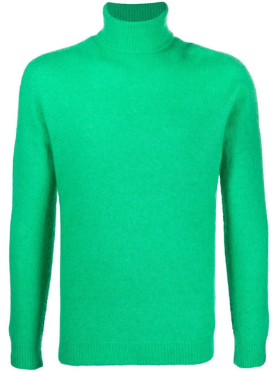 Roberto Collina Pull vert vif à col roulé - Lothaire boutiques