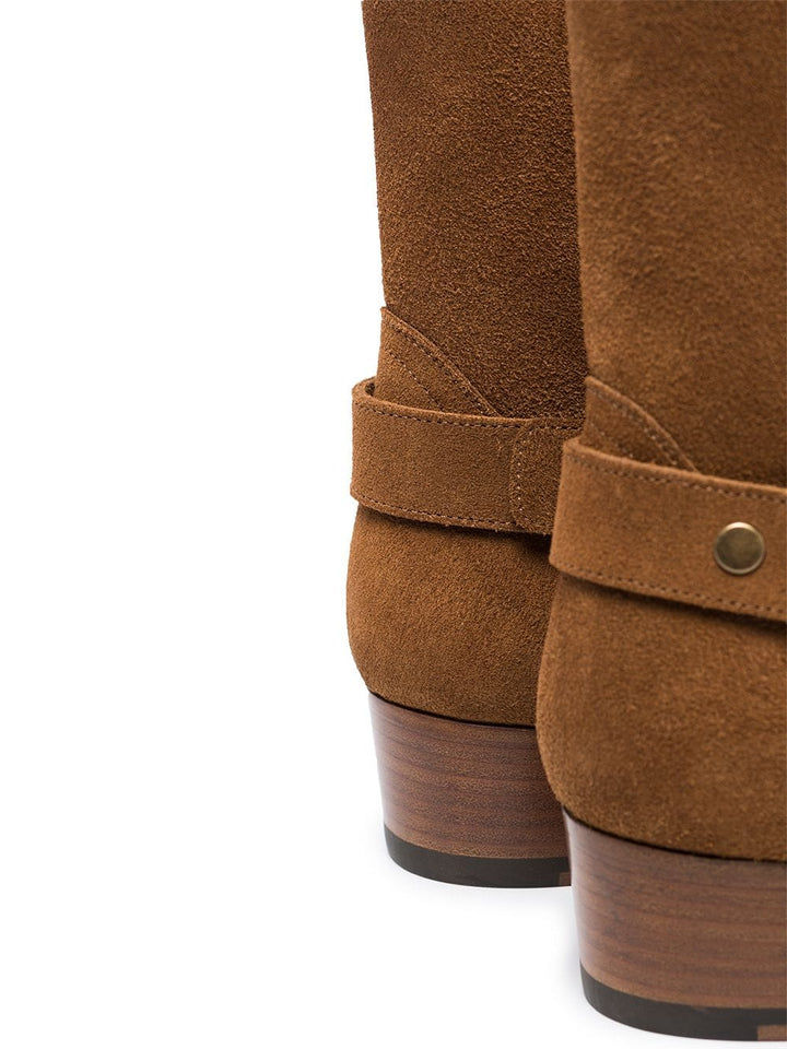 Saint Laurent Bottines Brown Wyatt - Lothaire