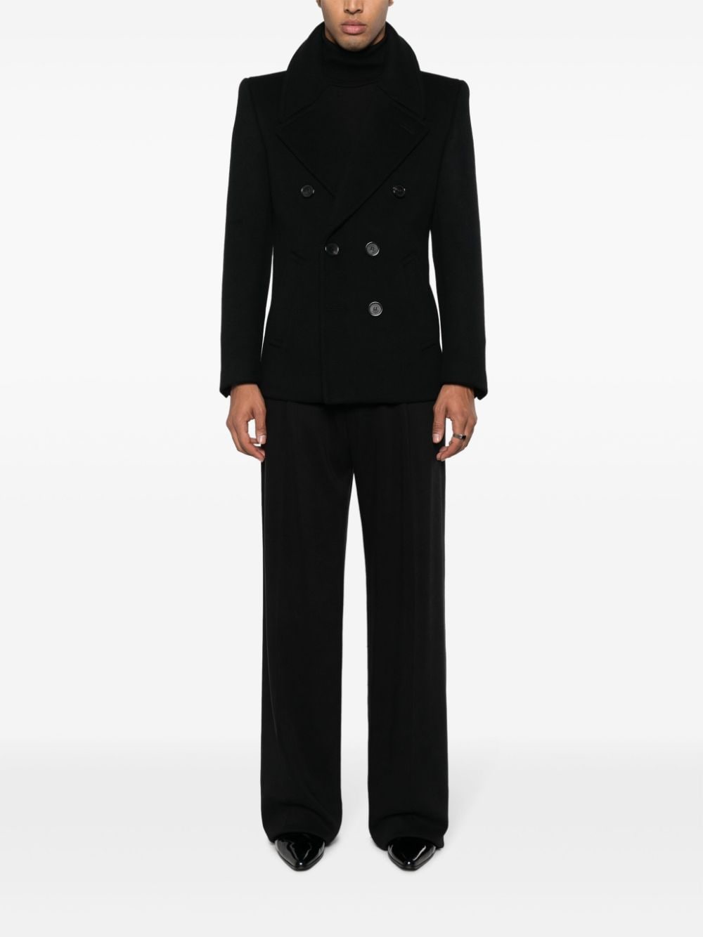 Saint Laurent Caban en laine - Lothaire