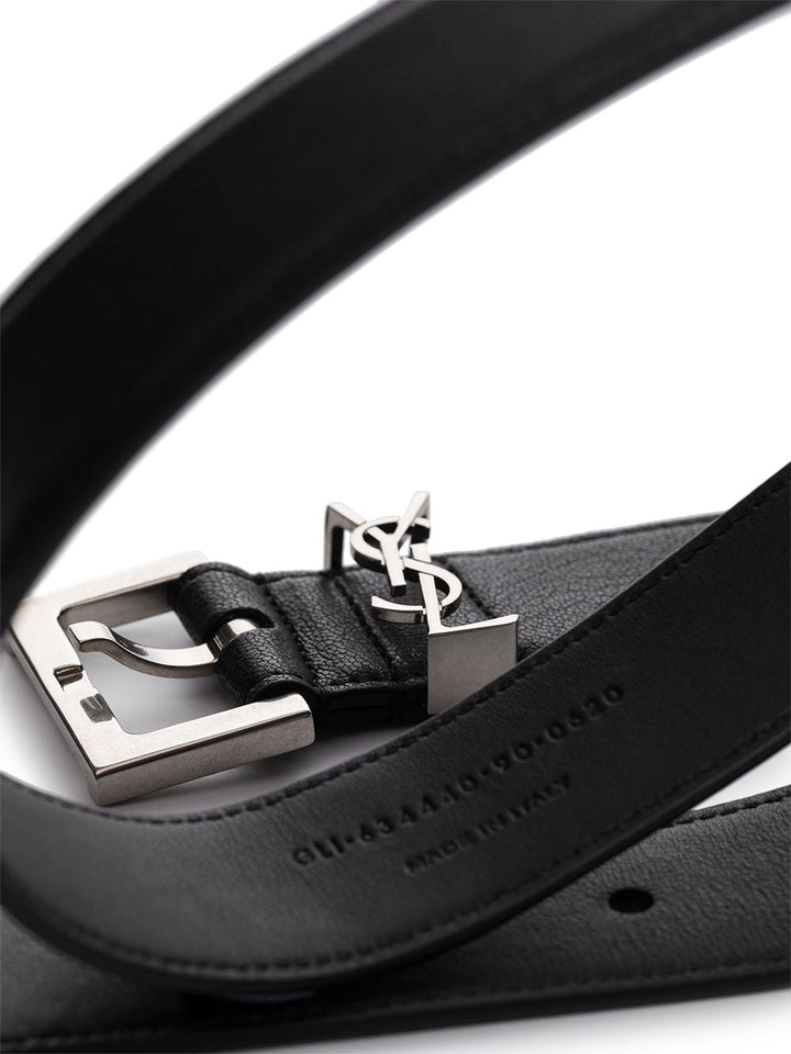 Saint laurent Ceinture à plaque logo - Lothaire boutiques