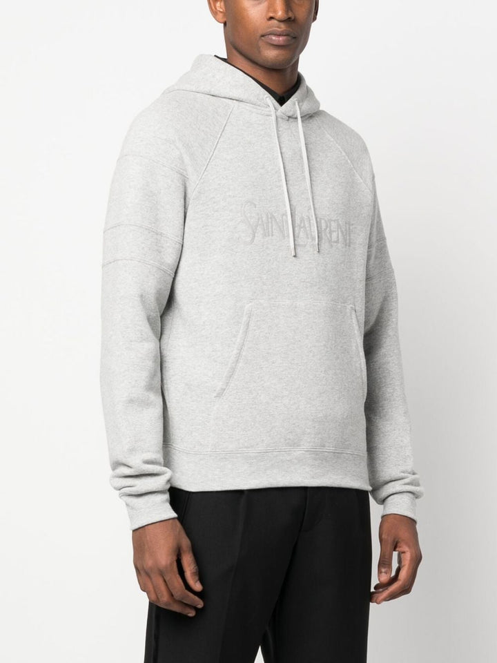 Saint Laurent Hoodie à logo brodé - Lothaire