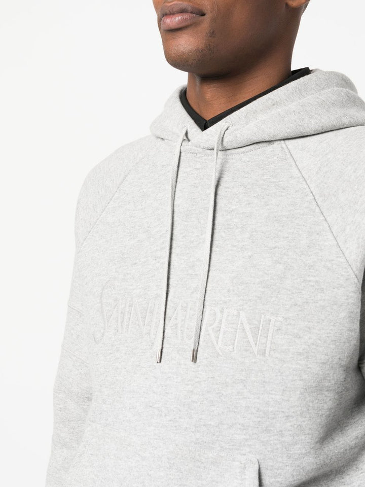 Saint Laurent Hoodie à logo brodé - Lothaire