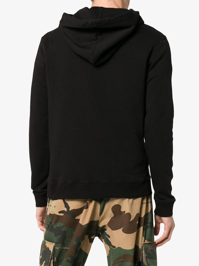 Saint Laurent Hoodie à logo imprimé noir - Lothaire boutiques
