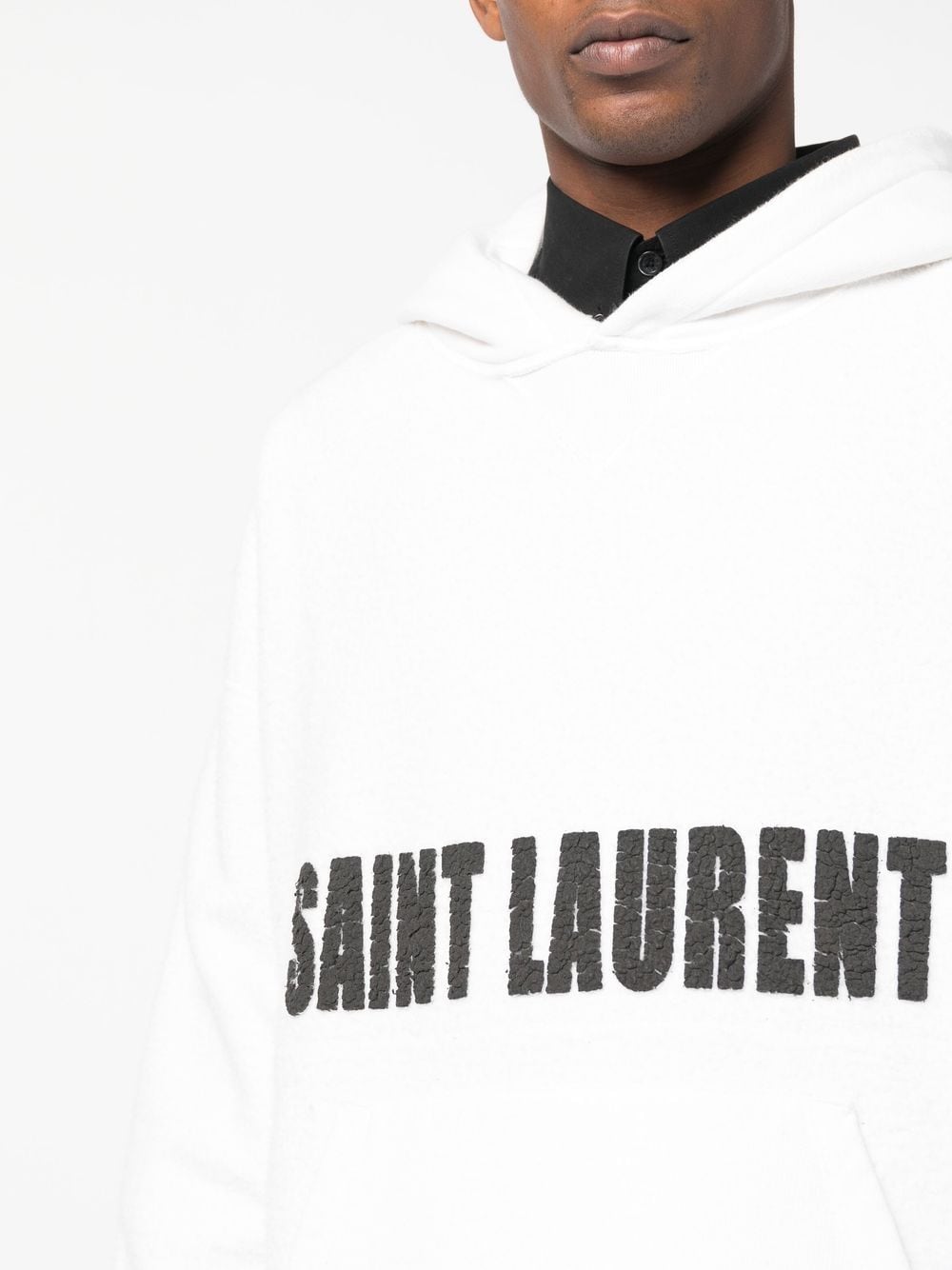 Saint Laurent Hoodie à patch logo - Lothaire