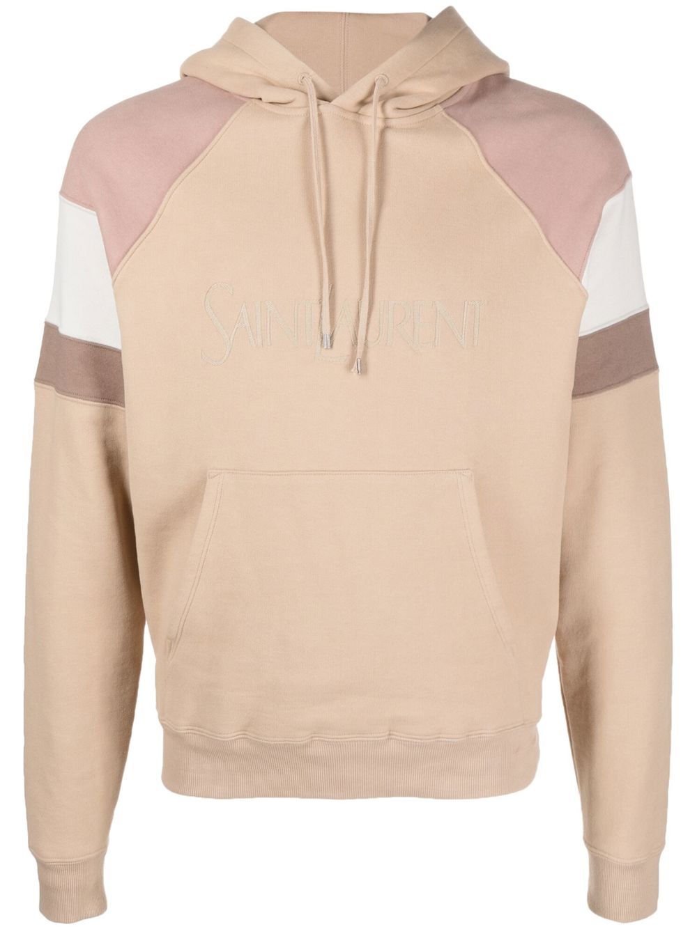 Saint Laurent Hoodie colour block à logo brodé - Lothaire
