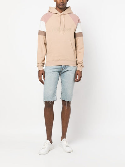 Saint Laurent Hoodie colour block à logo brodé - Lothaire