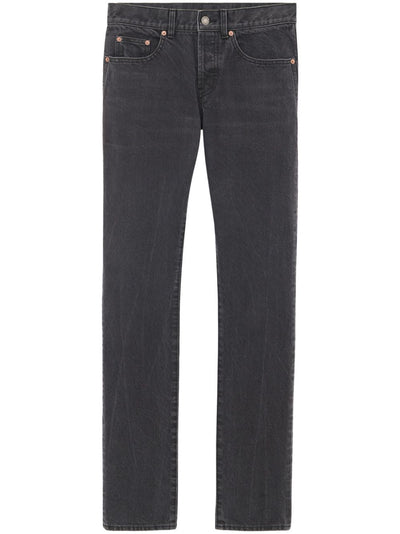 Saint Laurent Jean Slim en denim Paris Used Black - Lothaire