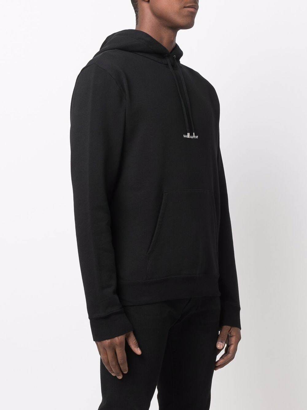 Saint Laurent logo-print hoodie - Lothaire boutiques (6983983268005)