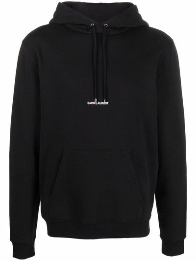 Saint Laurent logo-print hoodie - Lothaire boutiques (6983983268005)