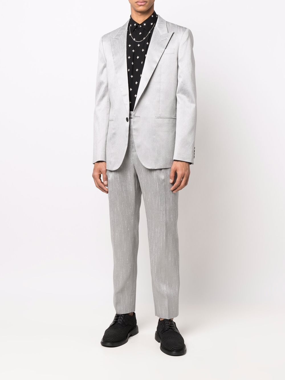 Saint Laurent - Pantalon de costume à poches arrières passepoilées - Lothaire boutiques