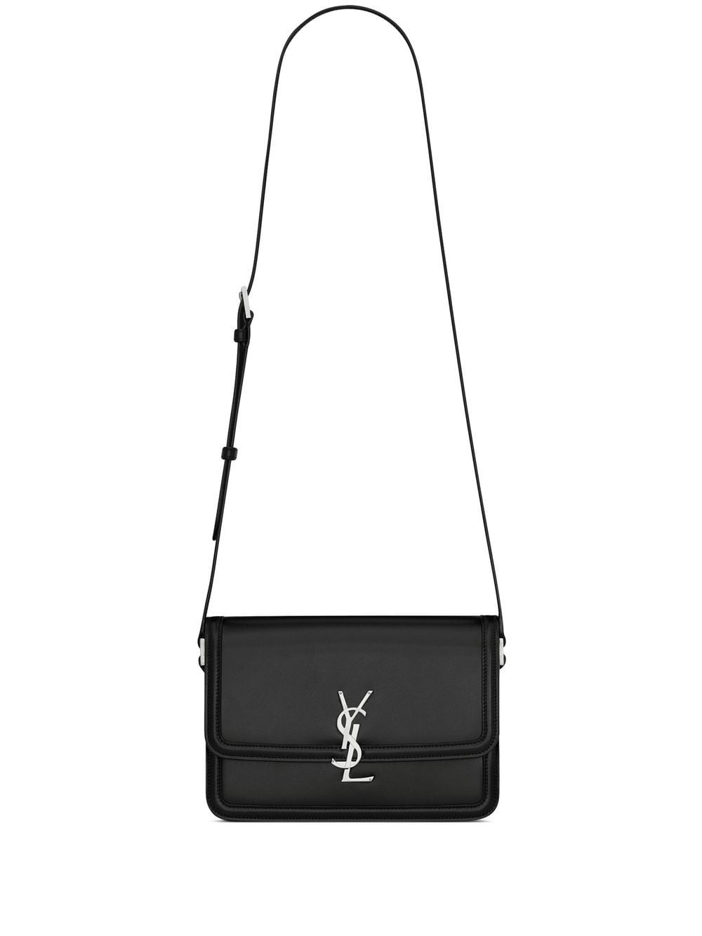 Saint Laurent Sacoche en cuir à plaque logo - Lothaire boutiques