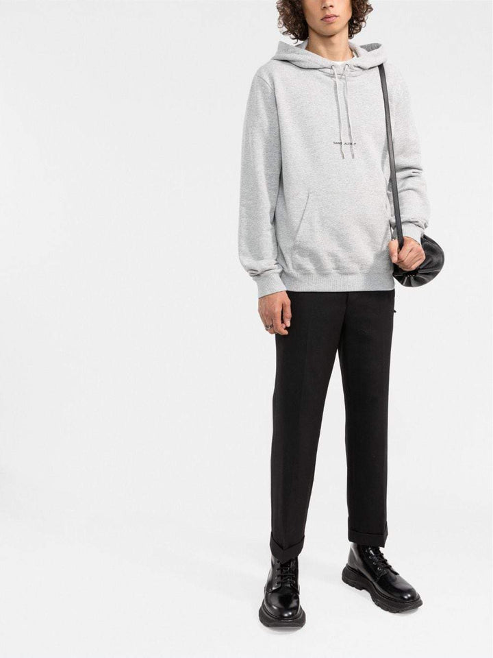 Saint Laurent Sweat Logo imprimé Gris Chiné - Lothaire boutiques (7017238397093)