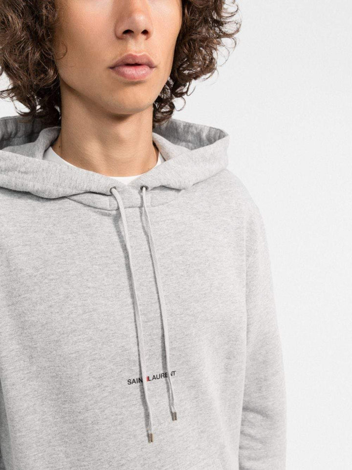 Saint Laurent Sweat Logo imprimé Gris Chiné - Lothaire boutiques (7017238397093)
