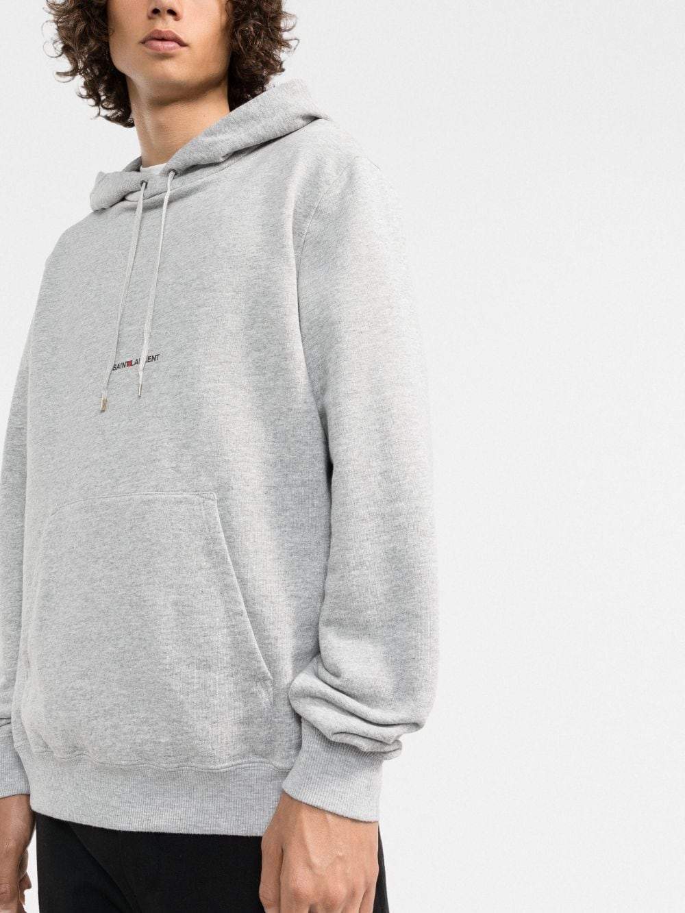 Saint Laurent Sweat Logo imprimé Gris Chiné - Lothaire boutiques (7017238397093)