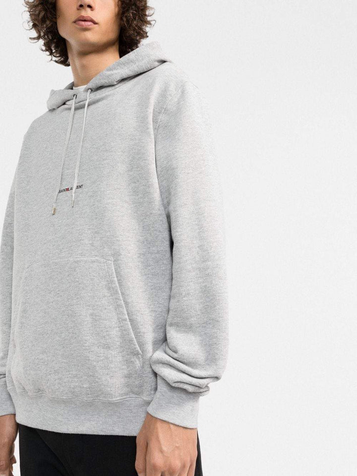 Saint Laurent Sweat Logo imprimé Gris Chiné - Lothaire boutiques (7017238397093)