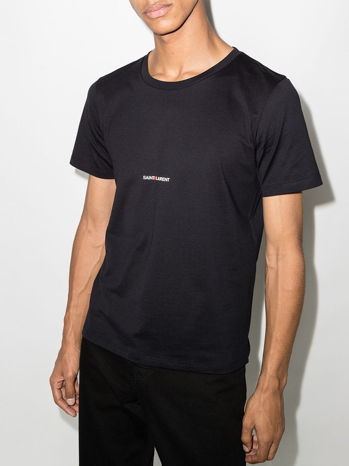 Saint Laurent - T-shirt Saint Laurent Rive Gauche noir - Lothaire boutiques (7101118021797)