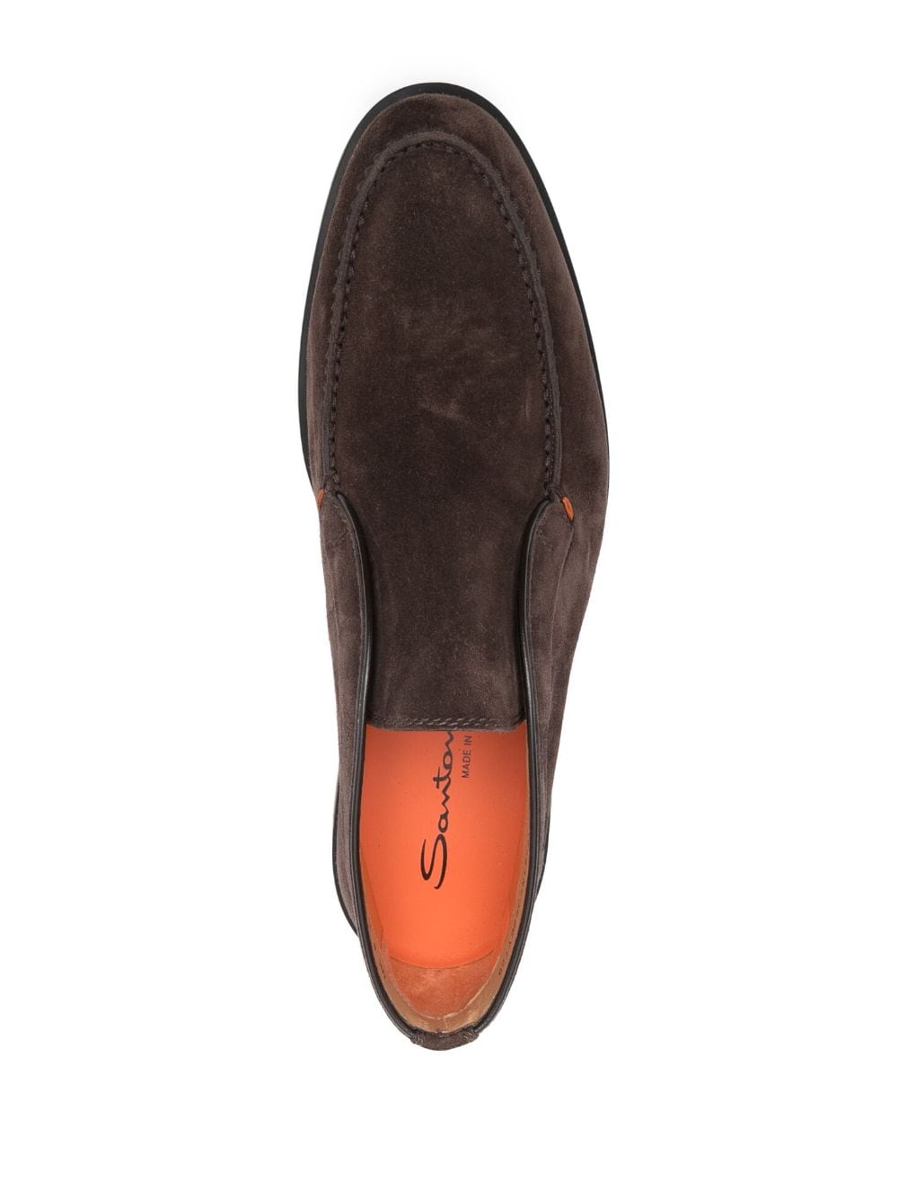 Santoni - Mocassins Chocolat en daim - Lothaire