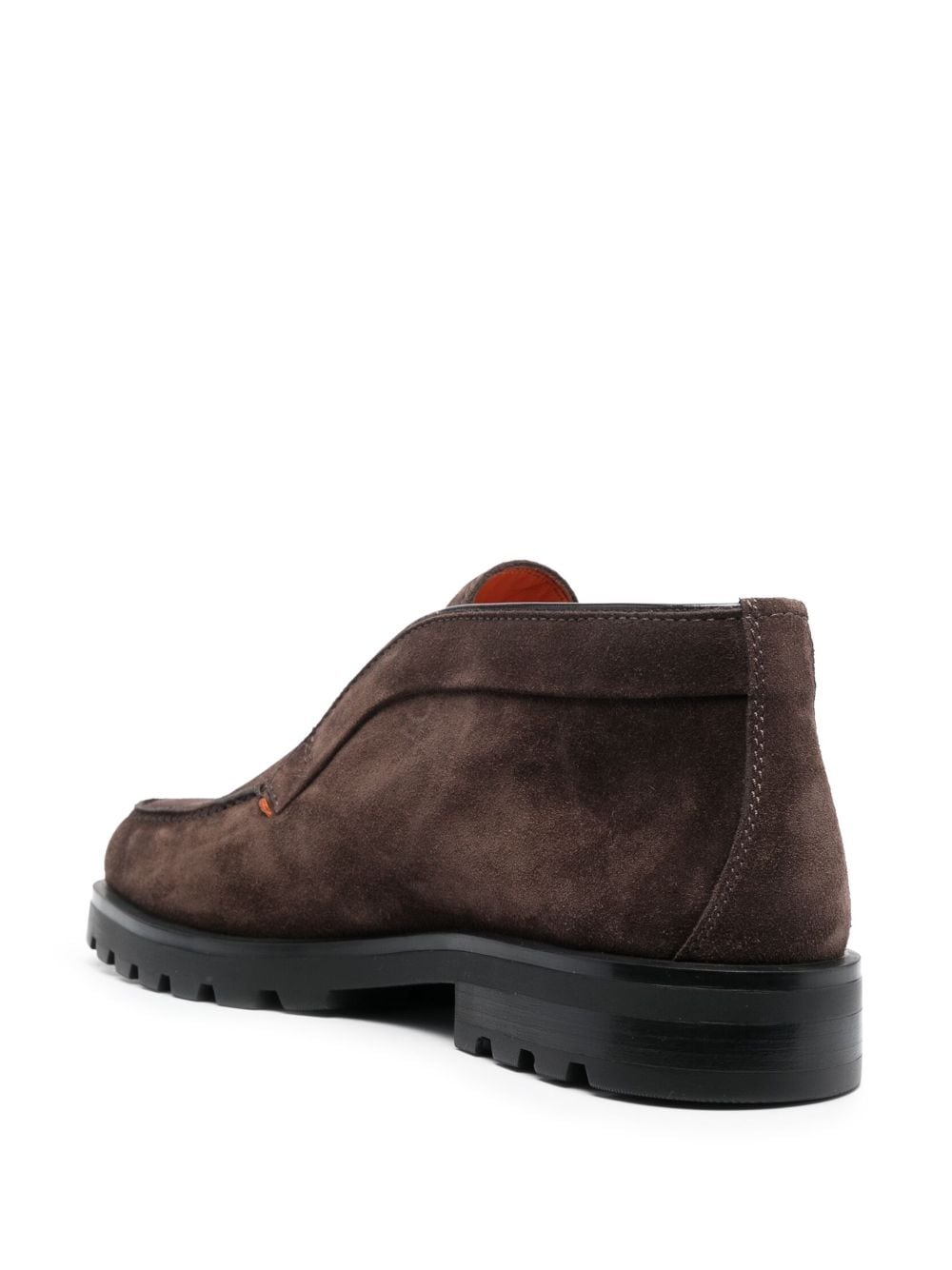 Santoni - Mocassins Chocolat en daim - Lothaire