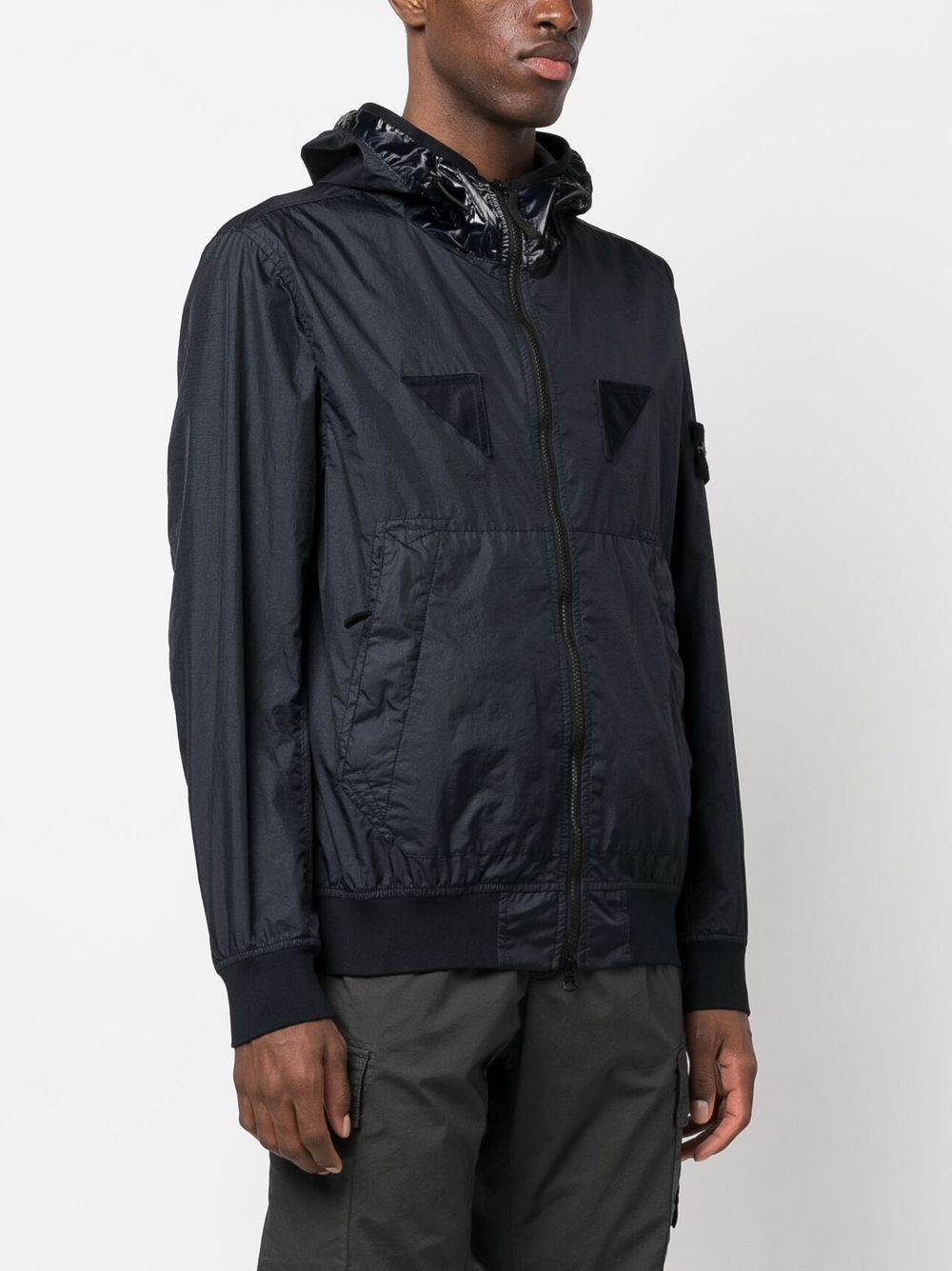 Stone Island Blouson à capuche Navy 40723 MEMBRANA 3L TC - Lothaire