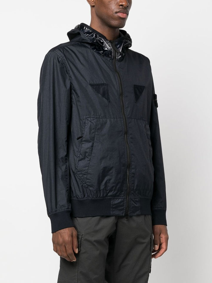 Stone Island Blouson à capuche Navy 40723 MEMBRANA 3L TC - Lothaire