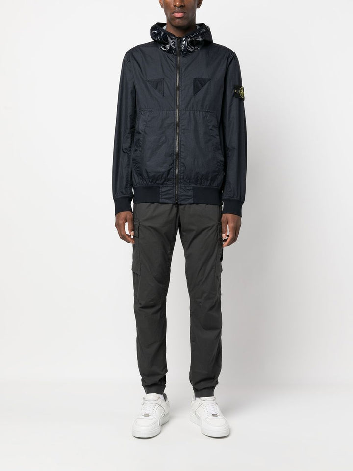 Stone Island Blouson à capuche Navy 40723 MEMBRANA 3L TC - Lothaire