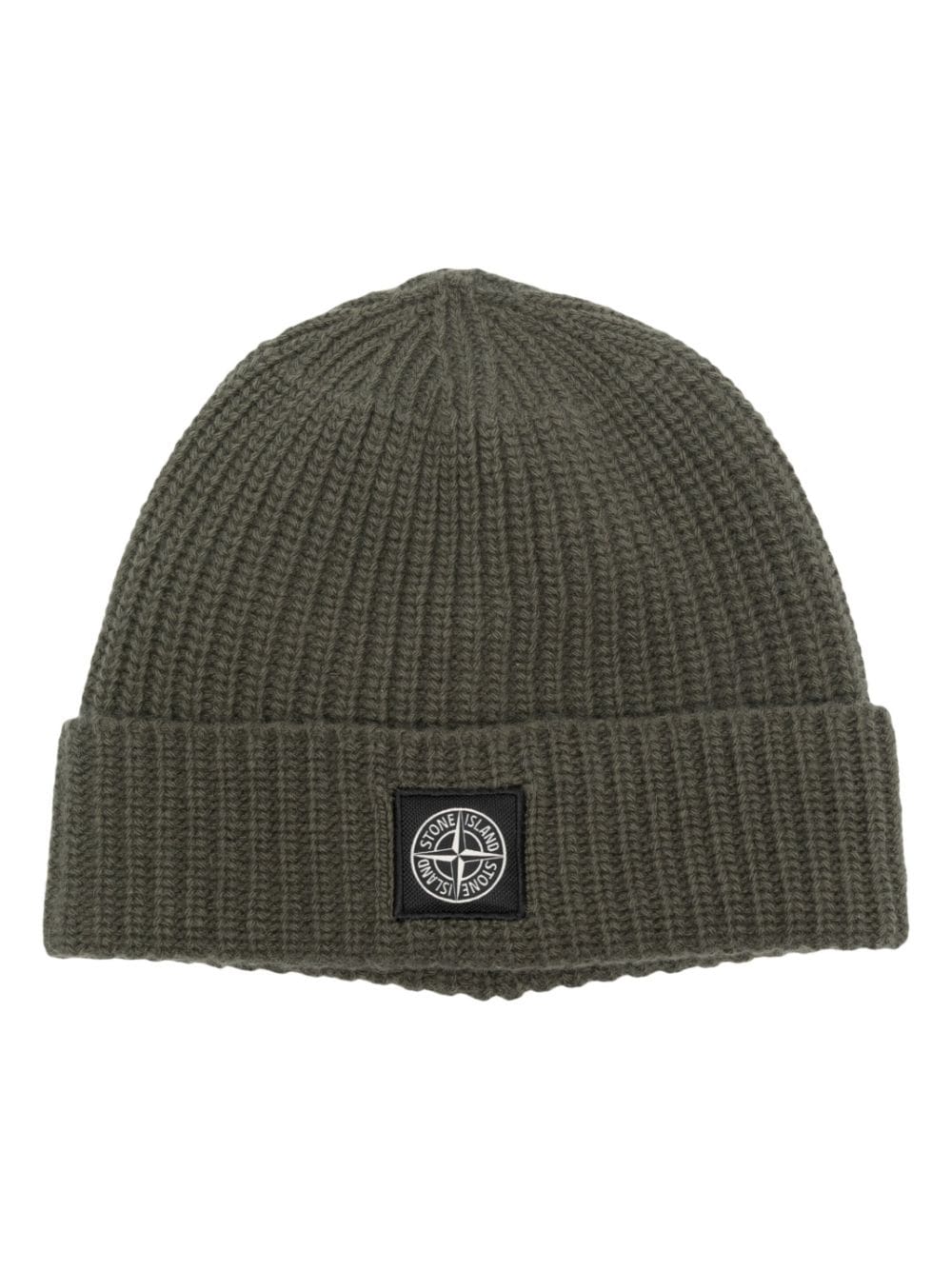 Stone Island Bonnet Olive à patch logo - Lothaire
