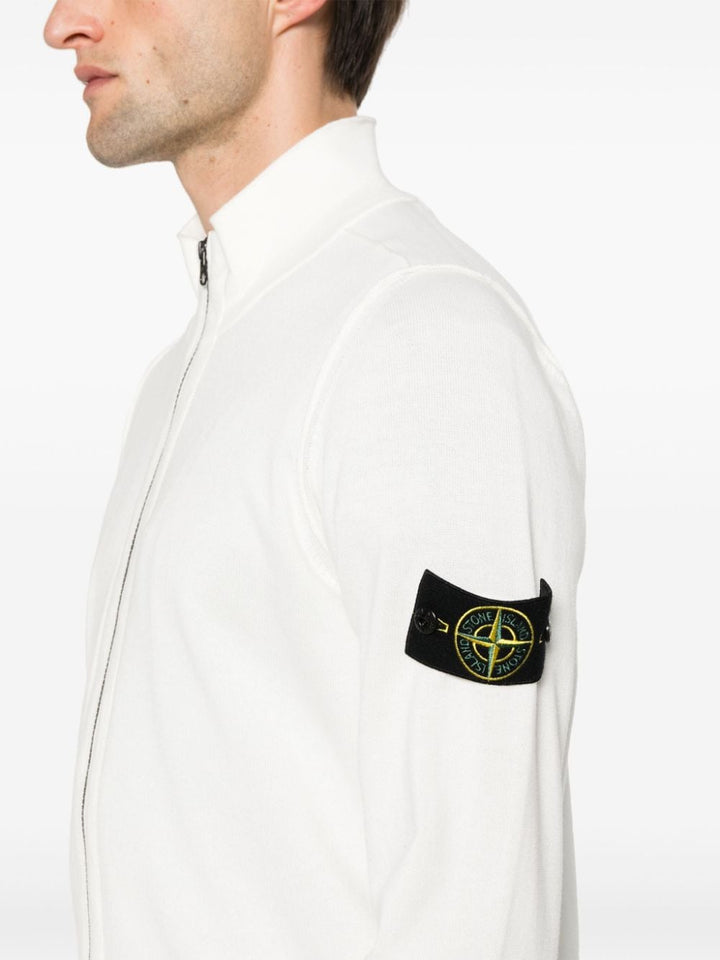 Stone Island - Cardigan blanc 542B2 - Lothaire