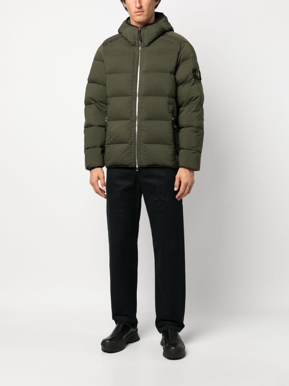 Stone Island Doudoune Olive 44028 SEAMLESS TUNNEL - Lothaire