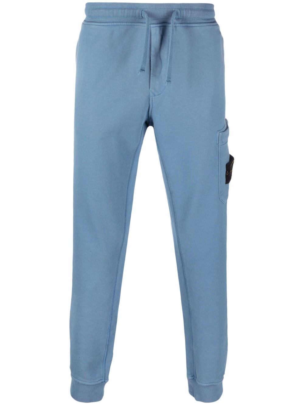 Stone Island Pantalon bleu de jogging 64551 COTTON FLEECE GARMENT DYED - Lothaire boutiques