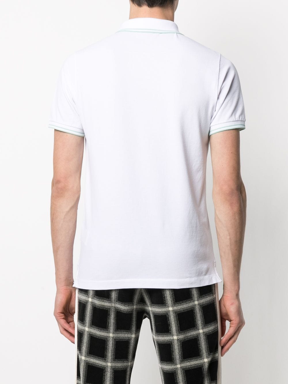 Stone Island Polo 22S18 STRETCH COTTON PIQUÉ_COUPE AJUSTÉE blanc - Lothaire boutiques