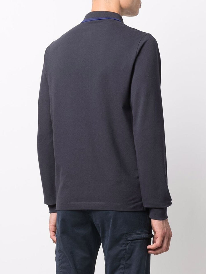 Stone Island Polo à patch logo Bleu - Lothaire boutiques