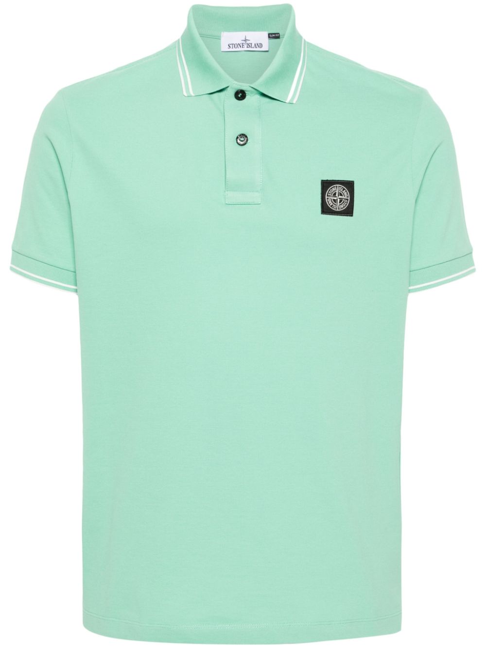 Stone Island - Polo en coton Light green Compass - Lothaire