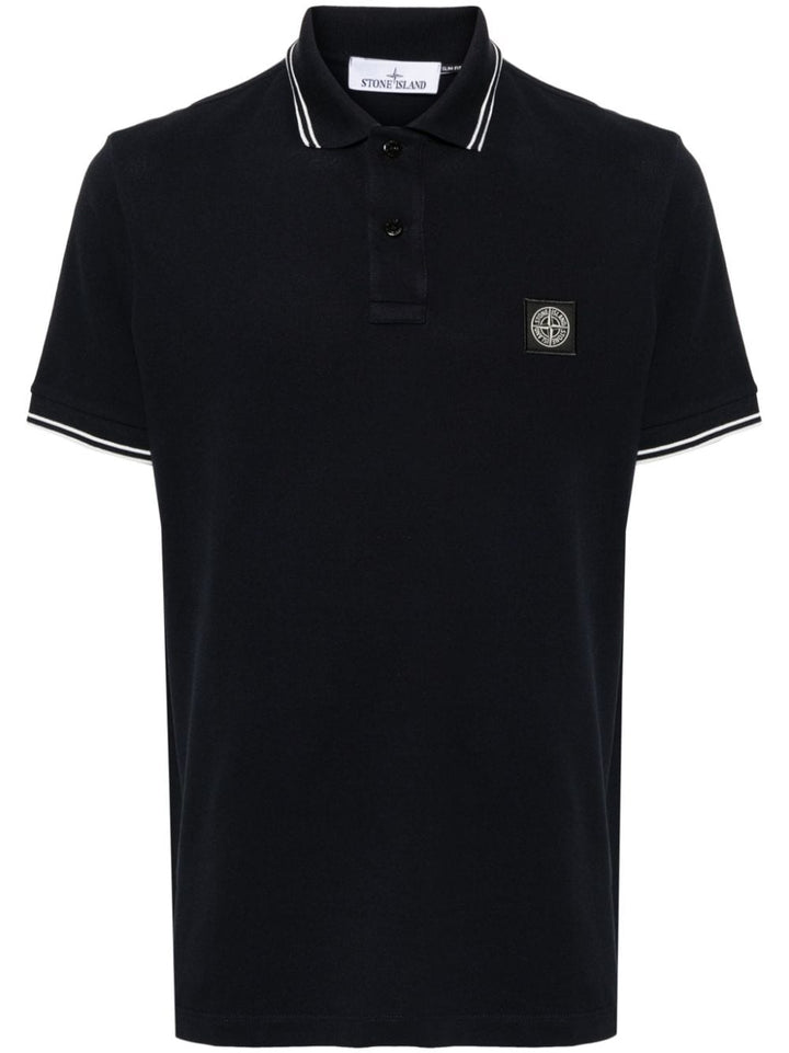 Stone Island - Polo en coton navy Compass - Lothaire