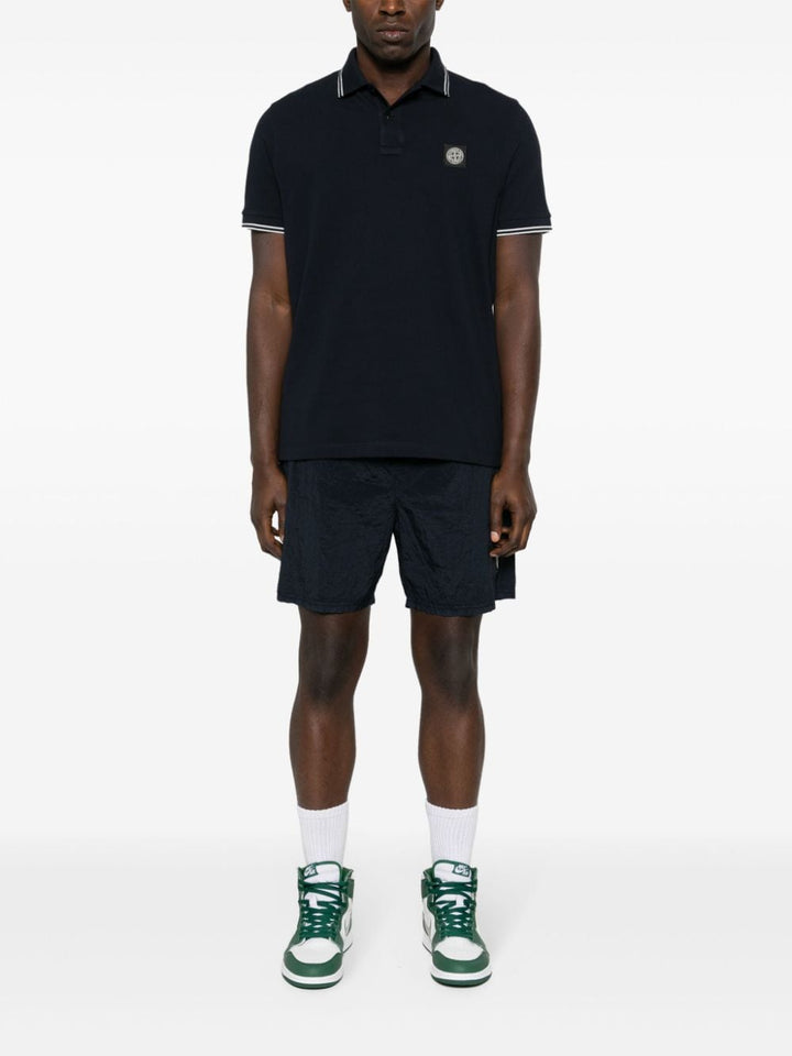 Stone Island - Polo en coton navy Compass - Lothaire