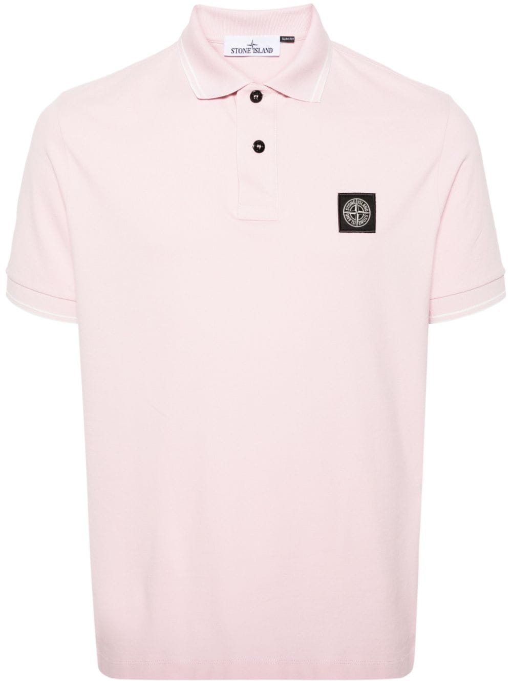 Stone Island - Polo en coton rose Compass - Lothaire