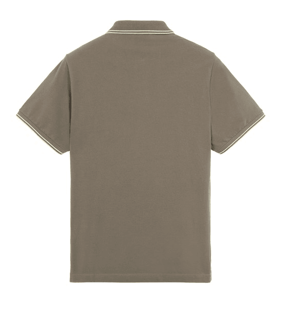 STONE ISLAND - Polo manches courtes vert olive - Lothaire boutiques (6153224192165)