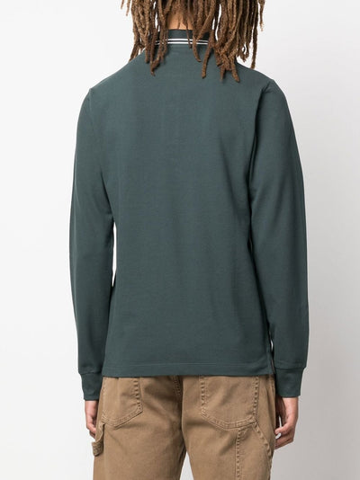 Stone Island Polo vert à motif compass signature - Lothaire boutiques