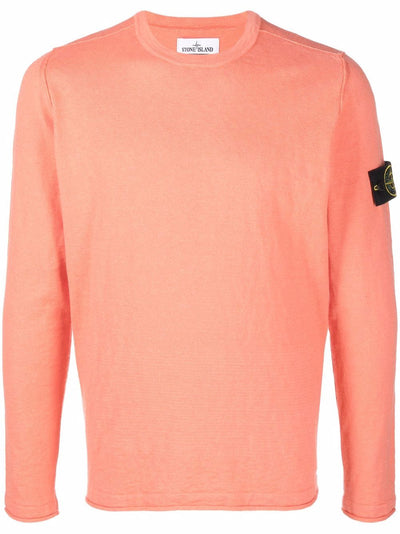 Stone Island Pull à patch logo orange - Lothaire boutiques