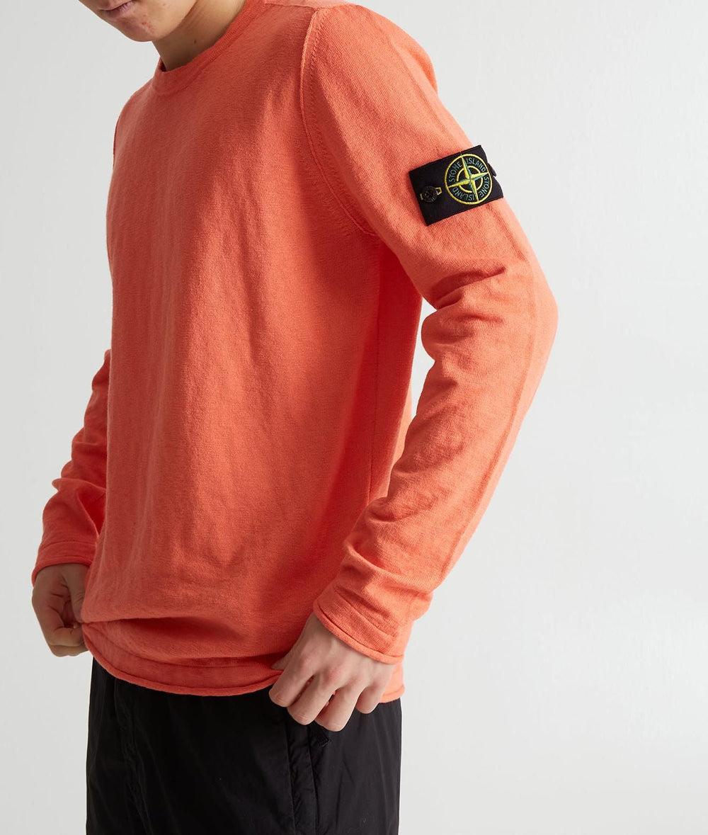 Stone Island Pull à patch logo orange - Lothaire boutiques