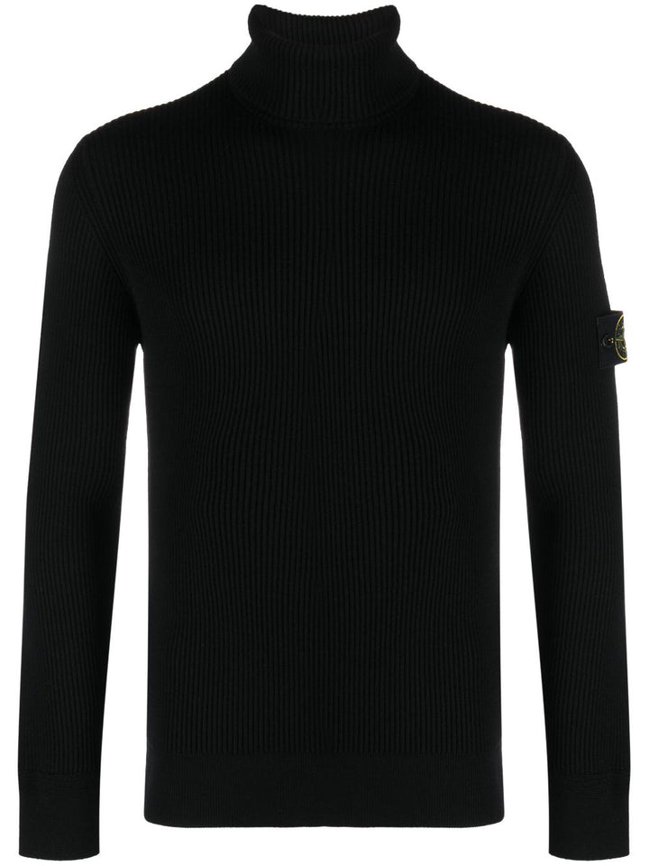 Stone Island Pull black col roulé - Lothaire