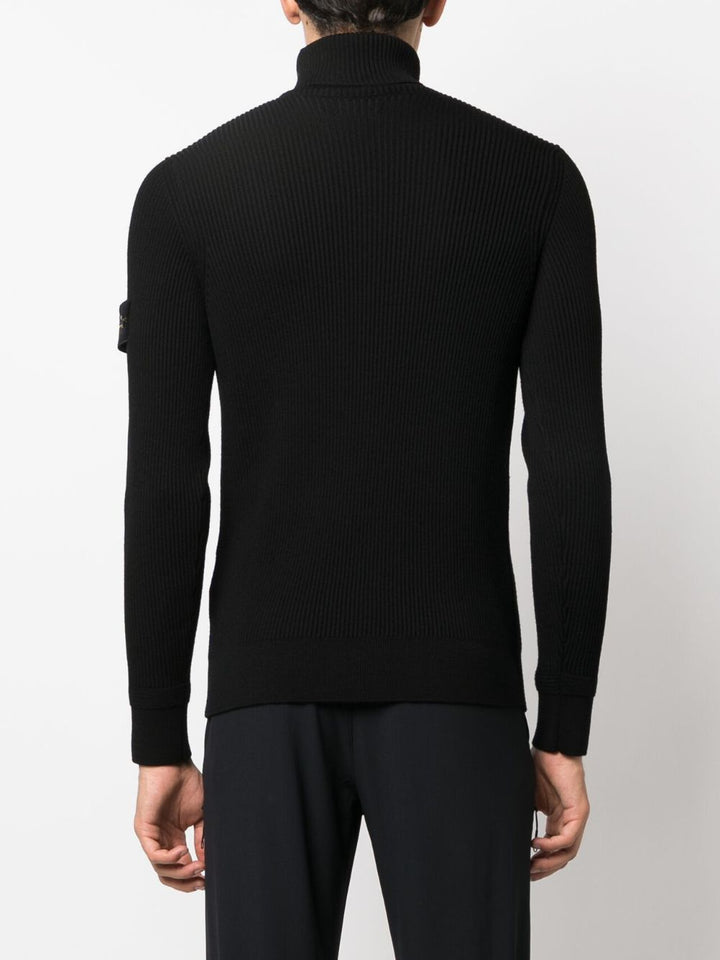 Stone Island Pull black col roulé - Lothaire
