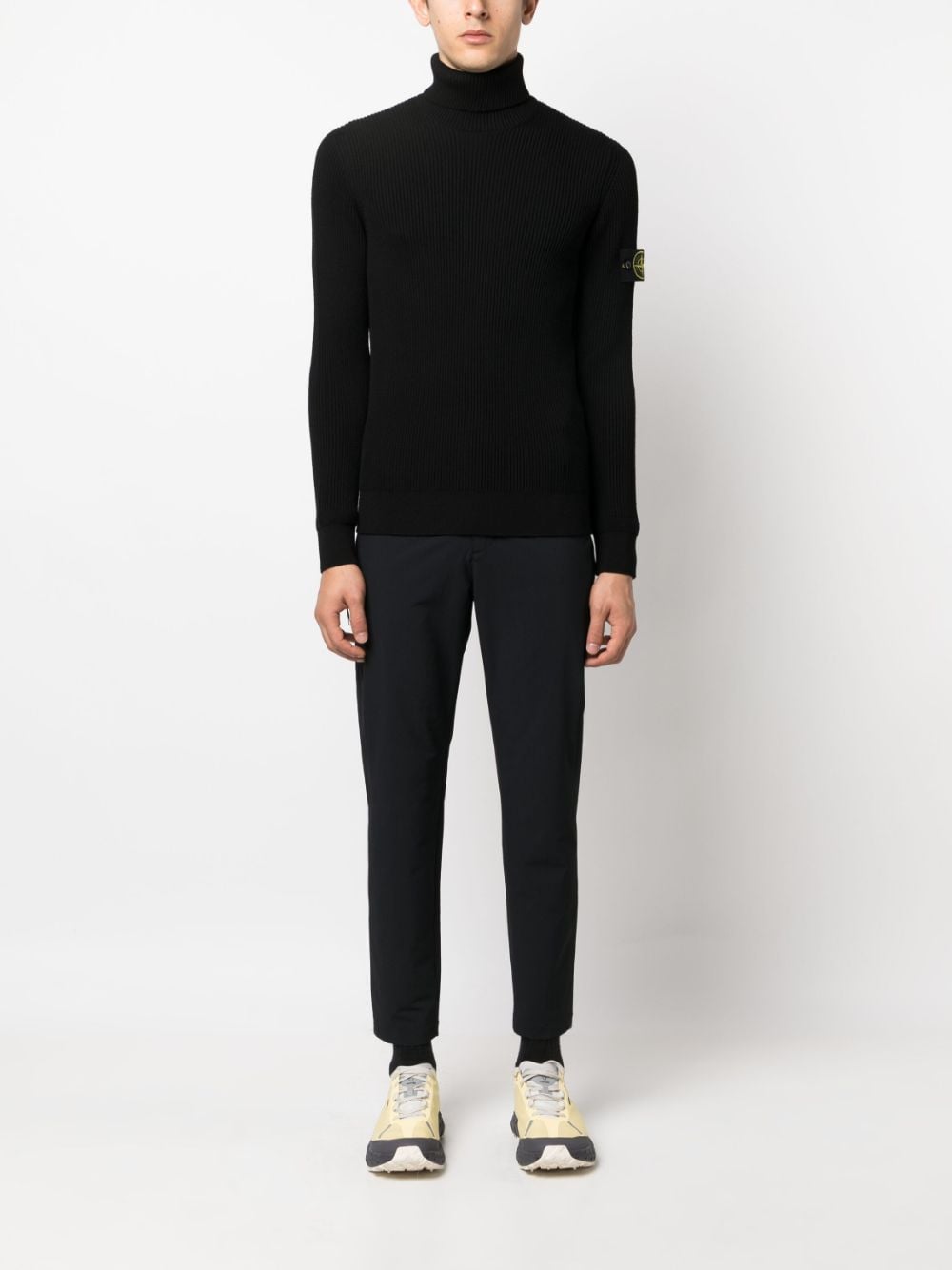 Stone Island Pull black col roulé - Lothaire