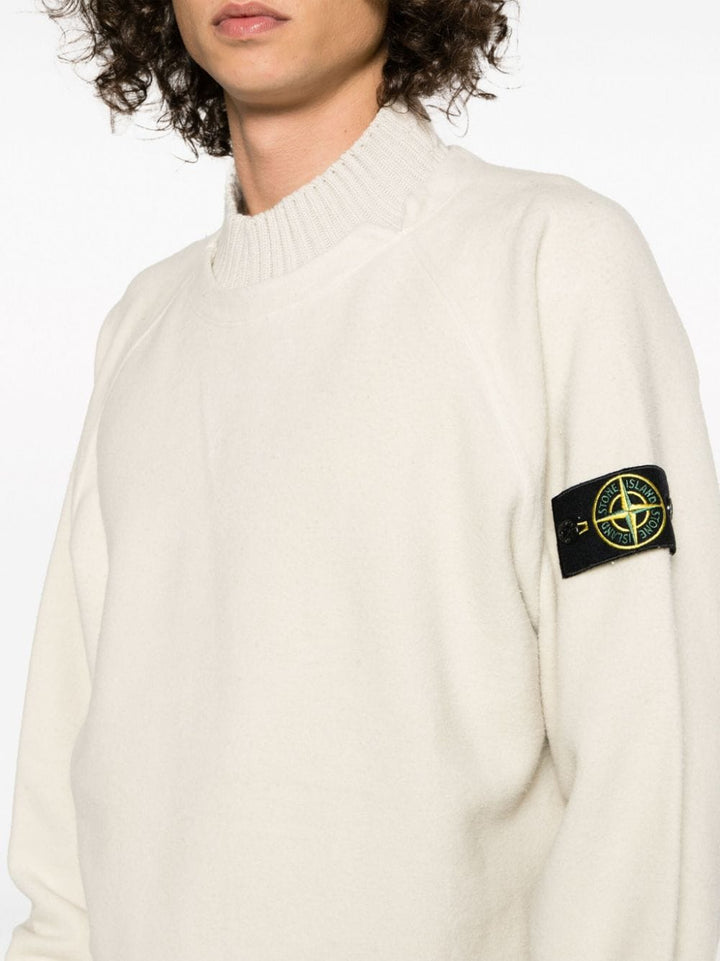 Stone Island Pull en polaire à patch Compass - Lothaire