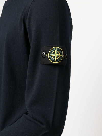 Stone Island Pull laine à patch logo - Lothaire boutiques