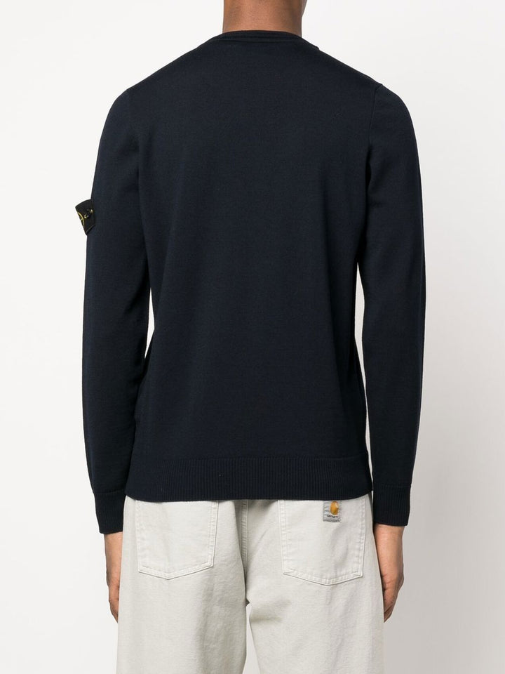 Stone Island Pull laine à patch logo - Lothaire boutiques