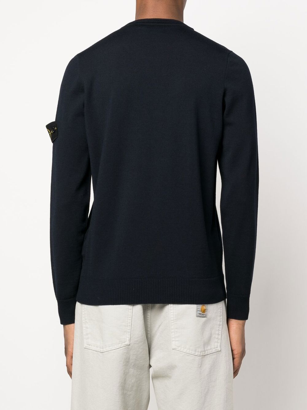 Stone Island Pull laine à patch logo - Lothaire boutiques