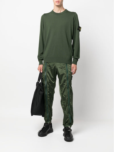 Stone Island Pull laine vert 510C4 - Lothaire boutiques