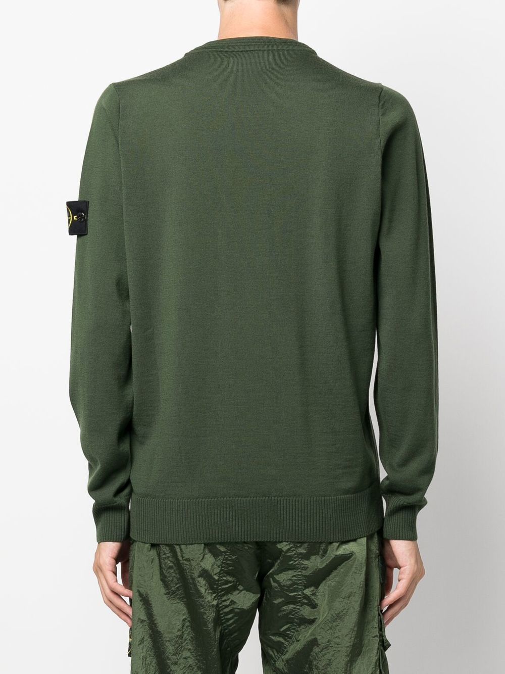 Stone Island Pull laine vert 510C4 - Lothaire boutiques