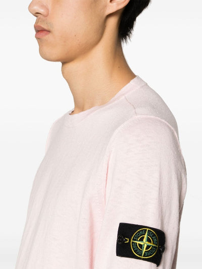 Stone Island - Pull rose à patch Compass - Lothaire