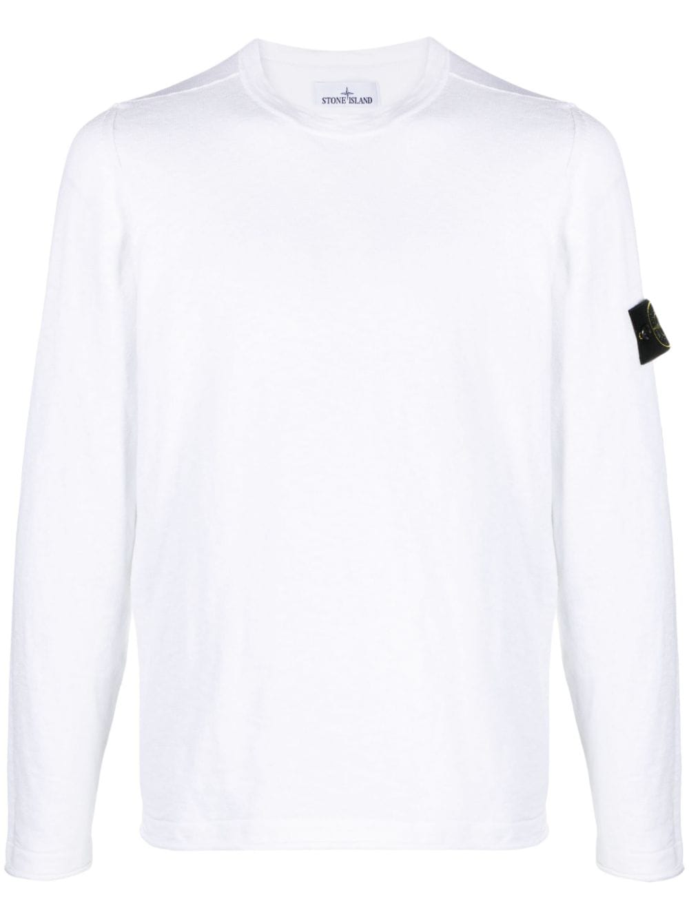 Stone Island - Pull white à patch logo - Lothaire